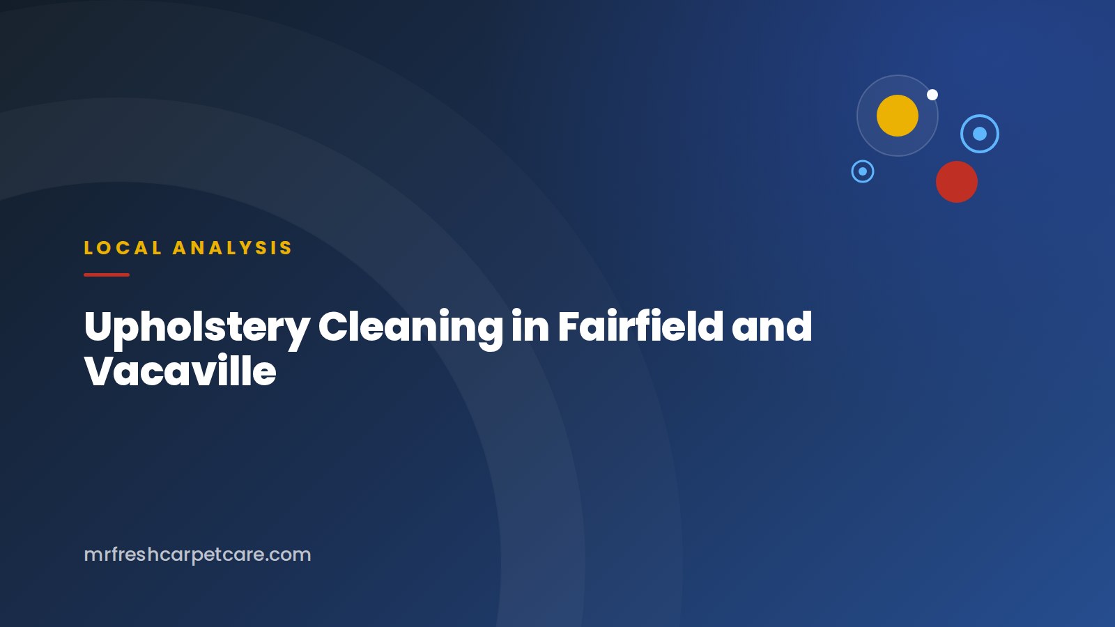 Upholstery cleaning on a sofa in a Fairfield living room